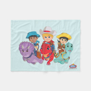 Min and Clover   Dino Ranch Fleece Blanket