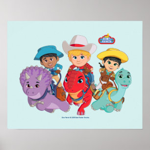Min and Clover   Dino Ranch Poster