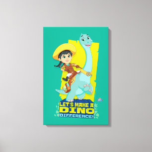 Min & Clover   Making a Dino Difference Canvas Print