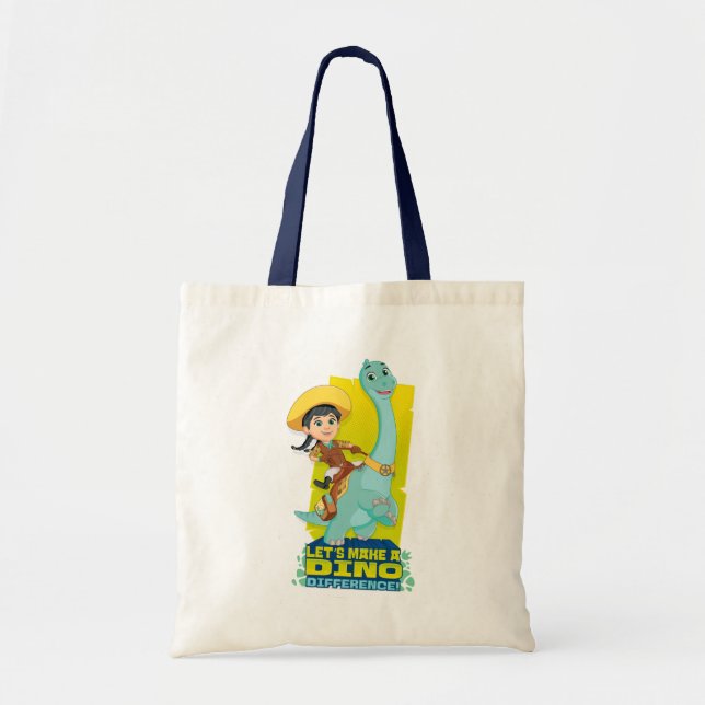 Min & Clover | Making a Dino Difference Tote Bag (Front)