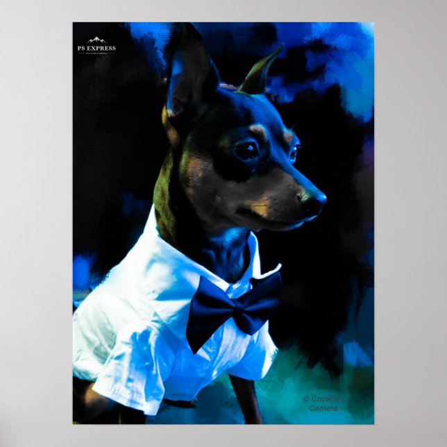 MIn Pin in Blue Poster (Front)