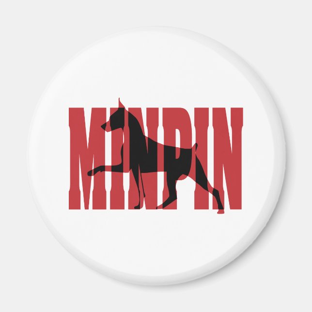 Min Pin silhouette Magnet (Front)