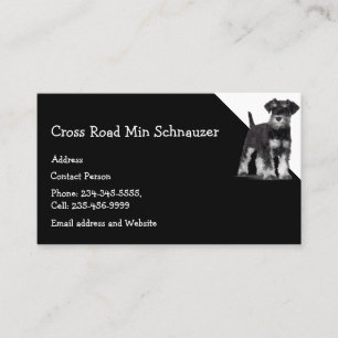 Min Schnauzer Dog Pet Animal Business Card