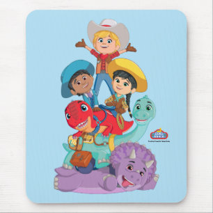 Min with Dino Ranch Friends Mouse Pad