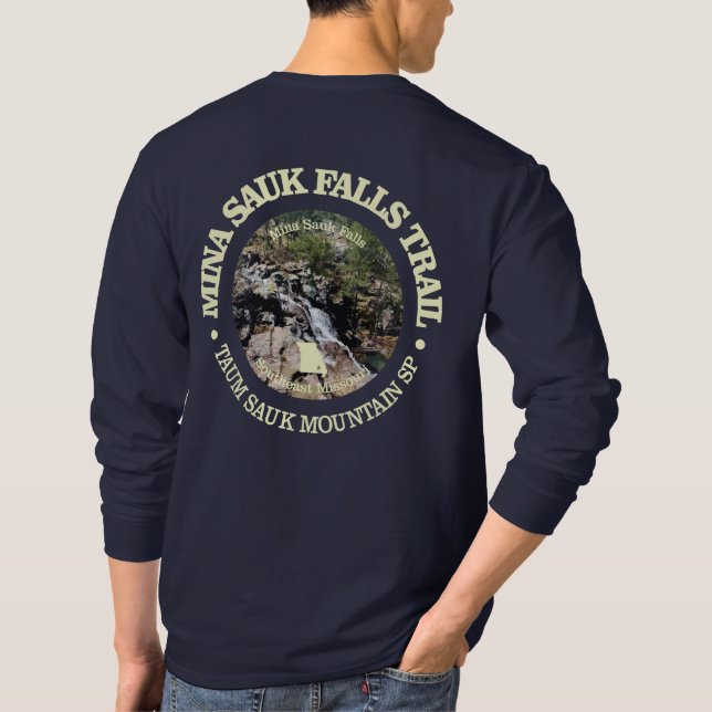 Mina Sauk Falls (rd) T-Shirt (Back)
