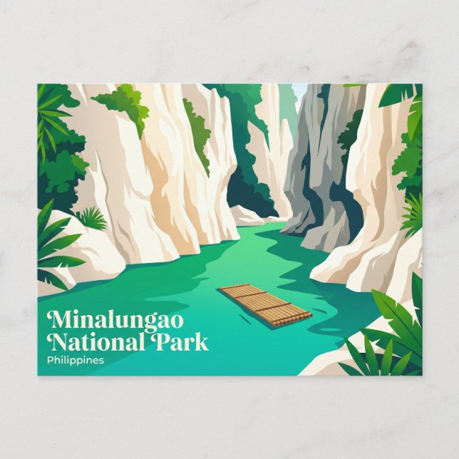 Minalungao National Park Philippines Postcard (Front)