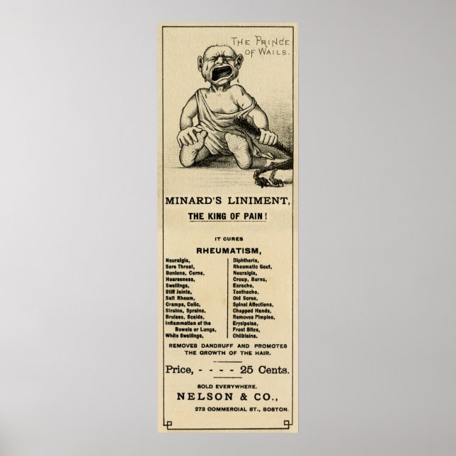 MINARD's LINIMENT .... THE KING of PAIN! Poster (Front)