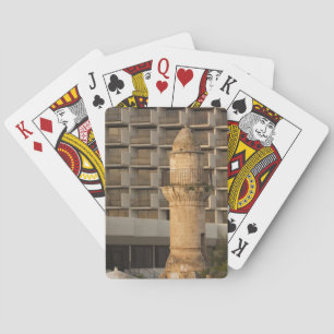 Minaret of the Jama al-Bahr waterfront mosque Playing Cards
