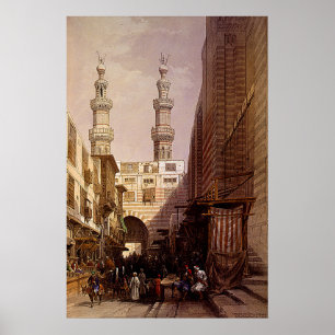 Minarets & Entrance of Metwaleys Roberts/Haghe Art Poster