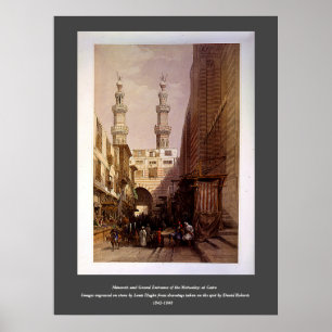Minarets & Entrance of Metwaleys Roberts/Haghe Art Poster