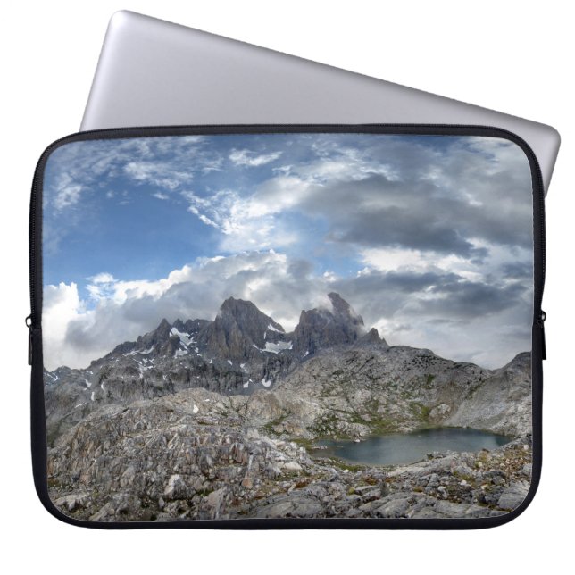 Minarets Panorama above Nydiver Lakes - Sierra Laptop Sleeve (Front)