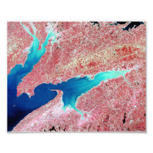 Minas Basin and Chignecto Bay, Nova Scotia, Canada Photo Print