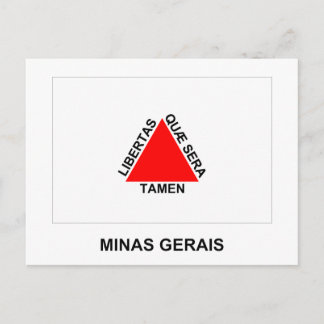Minas Gerais, Brazil Flag Postcard