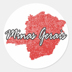 Minas Gerais Classic Round Sticker