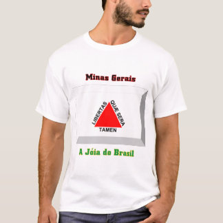 Minas Gerais Flag Gem T-Shirt