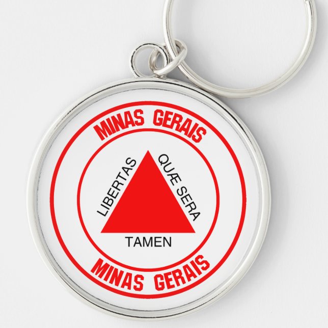 Minas Gerais Round Emblem Key Ring (Front)