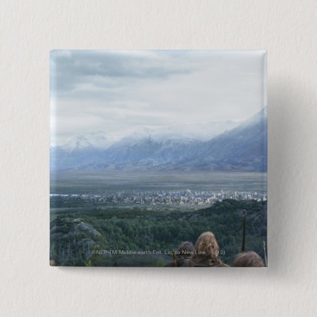 Minas Tirith in View 15 Cm Square Badge (Front)
