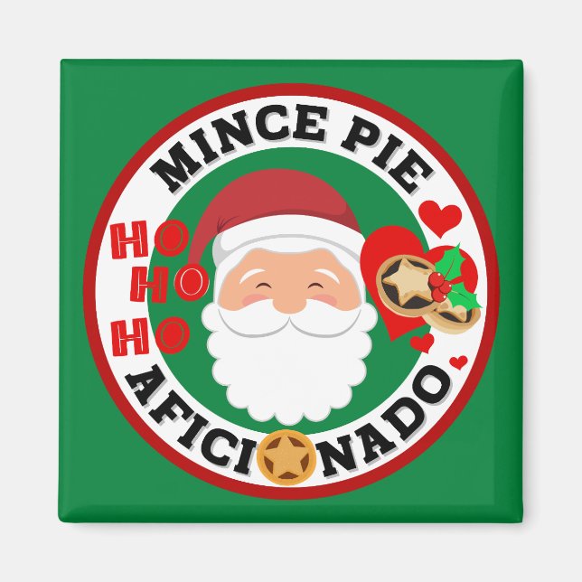 Mince Pie Aficionado - Guess Who? Magnet (Front)