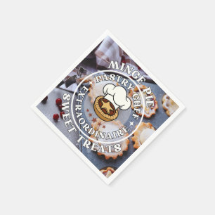 Mince Pie Pastry Chef Extraordinaire Sweet Treats Napkin