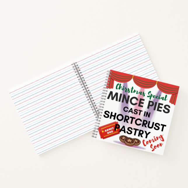 Mince Pies Cast in Shortcrust Pastry Notebook (Inside)