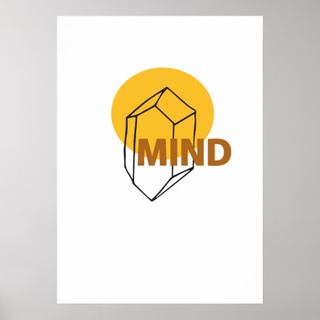 Mind - abstract Crytal Art Poster (Front)
