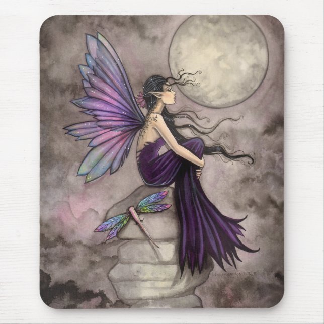 Mind Adrift Fantasy Fairy Art Mouse Pad (Front)