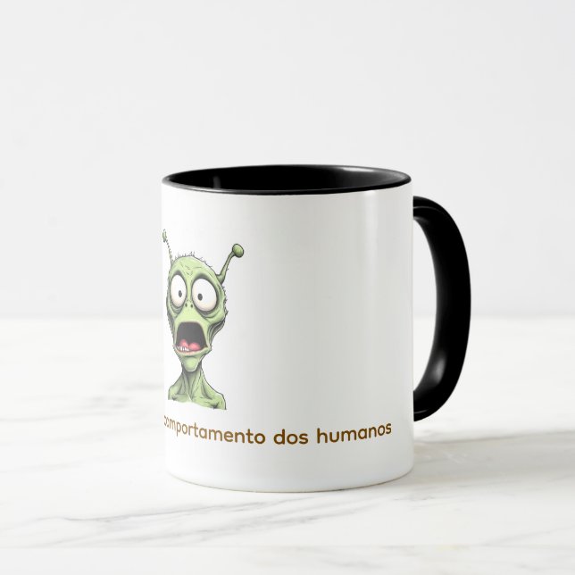 Mind-blown Alien Mug. Mug (Front Right)