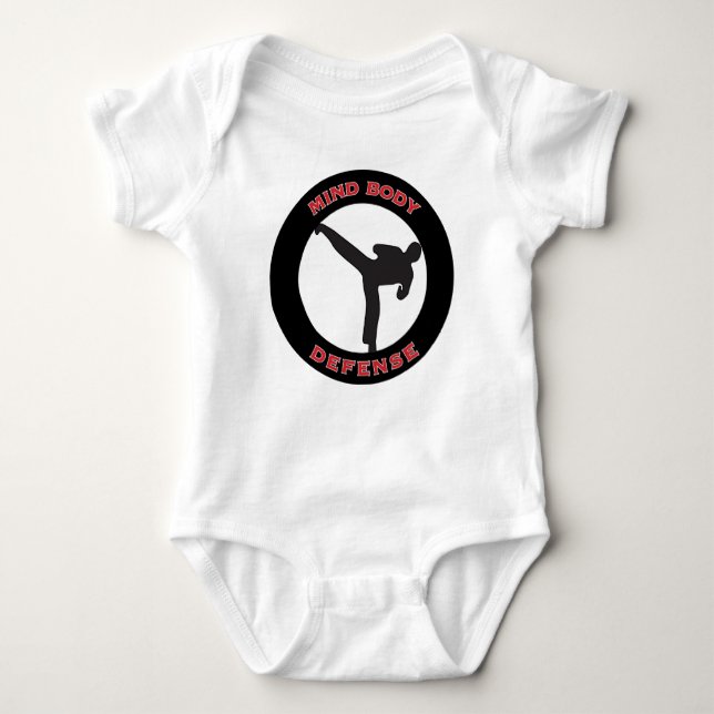 Mind Body Defence Baby Baby Bodysuit (Front)
