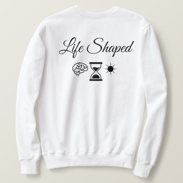Mind Built Life Shaped Men Motivational Sweatshirt (Design Back)