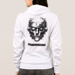 Mind Control Cyberpunk Black Print Front & Back Hoodie