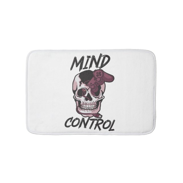Mind control gaming design bath mat (Front)