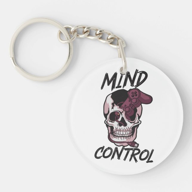 Mind control gaming design key ring (Front)