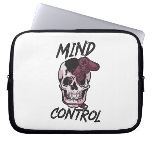 Mind control gaming design laptop sleeve