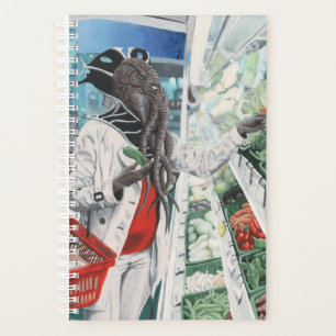 Mind Flayer Grocery Shopping Fantasy Art Planner