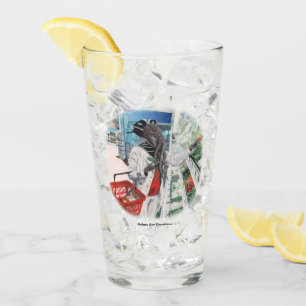 Mind Flayer Grocery Store Fantasy Art Glass Cup