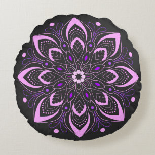 Mind fresh Mandala Design  Round Cushion