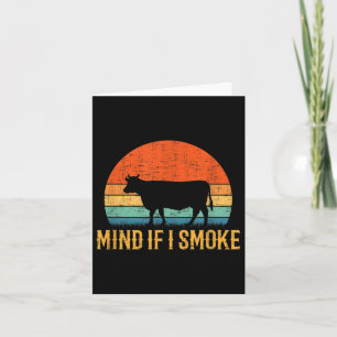 Mind If I Smoke Funny Barbecue Bbq Card