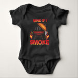 Mind If I Smoke Meat Smoker Funny BBQ Theme Baby Bodysuit<br><div class="desc">Funny Barbecue Grilling Gift for Grillmaster. Mind If I Smoke Meat Smoker Funny BBQ Theme.</div>