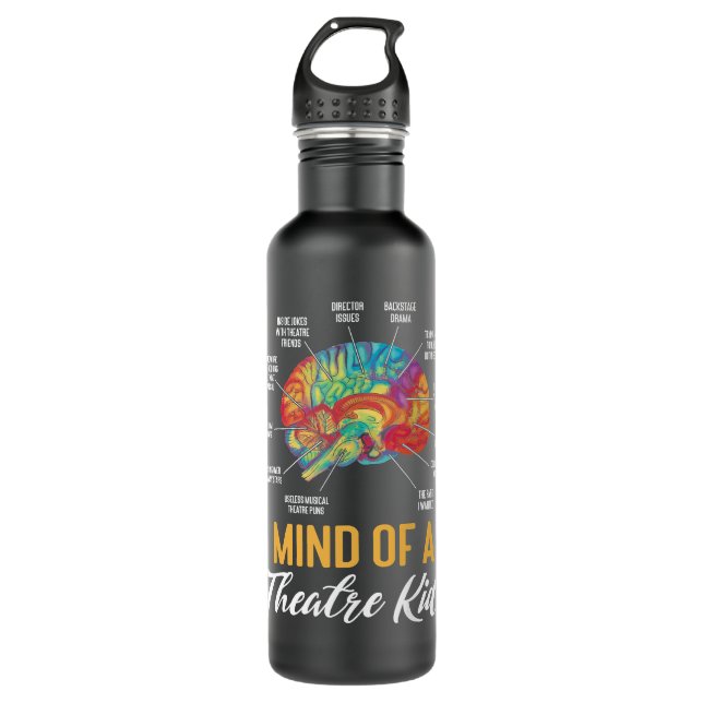 Mind of an Theatre Kid Actress Broadway Musical Th 710 Ml Water Bottle (Front)
