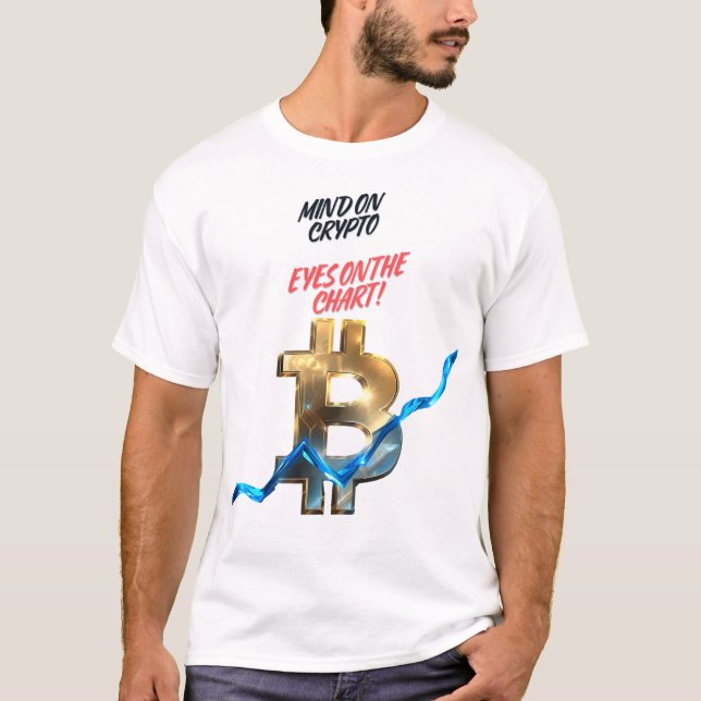 Mind on Crypto Bitcoin Chart T-Shirt (Front)