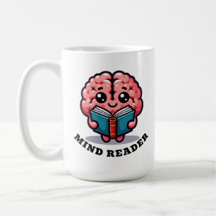 Mind Reader with Name Funny Pun Coffee Mug