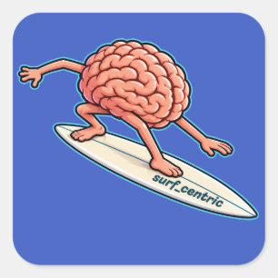 Mind Surfing Square Sticker