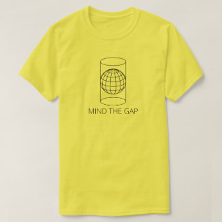 Mind the Gap (Cylindrical Projection - Light) T-Shirt