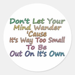 Mind Wander Classic Round Sticker