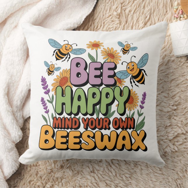 Mind Your Own Beeswax Cushion (Blanket)