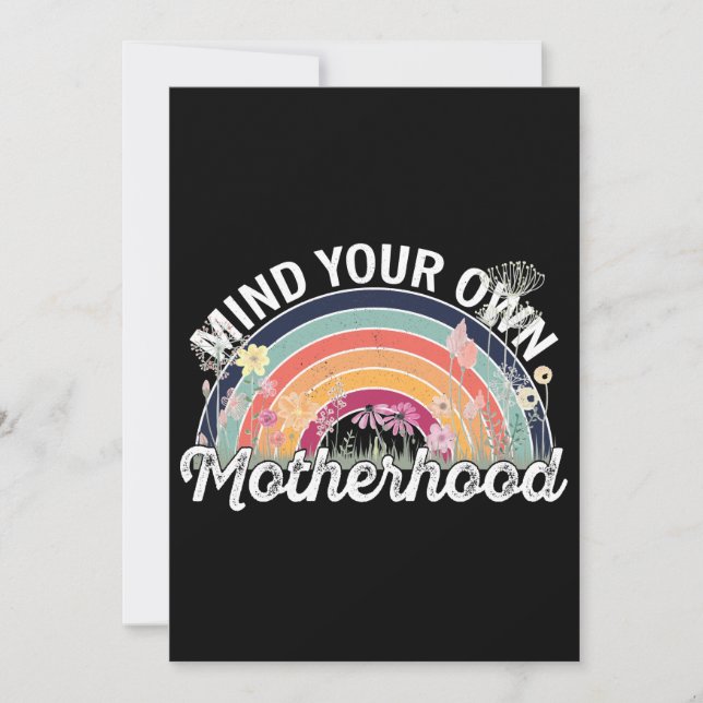 Mind Your Own Motherhood, Mother's Day Gifts, 2/2 Invitation (Front)