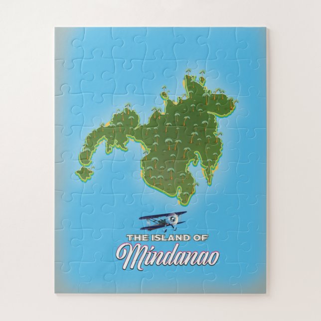 Mindanao Map Jigsaw Puzzle (Vertical)