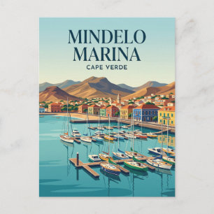 Mindelo Marina Cape Verde Postcard