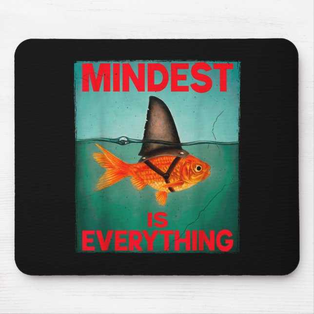 Mindest Is Everything Motivational Quote Inspirati Mouse Pad (Front)