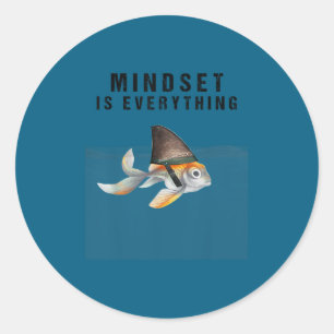 Mindest Is Everything - Motivational Quote Insrati Classic Round Sticker